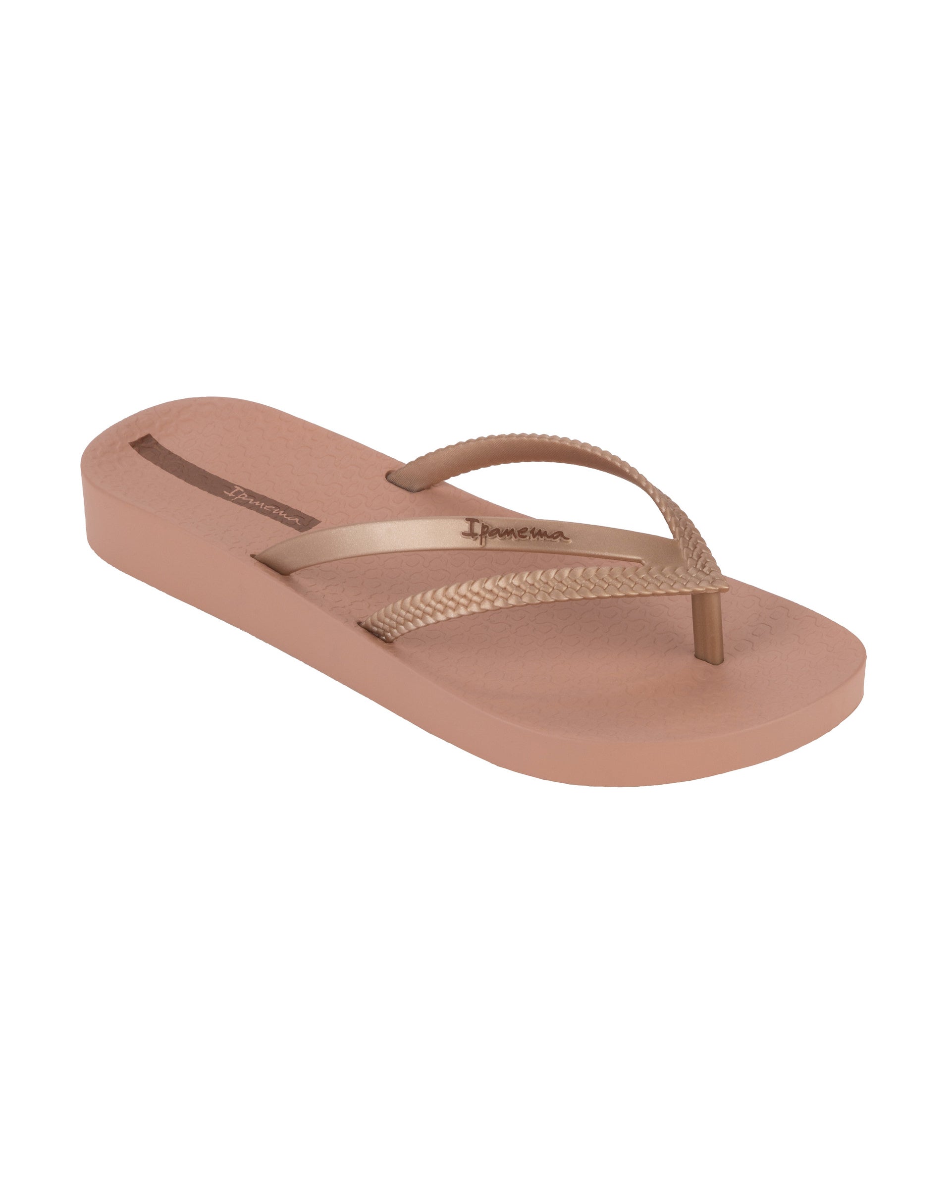 Ipanema rose gold store flip flops