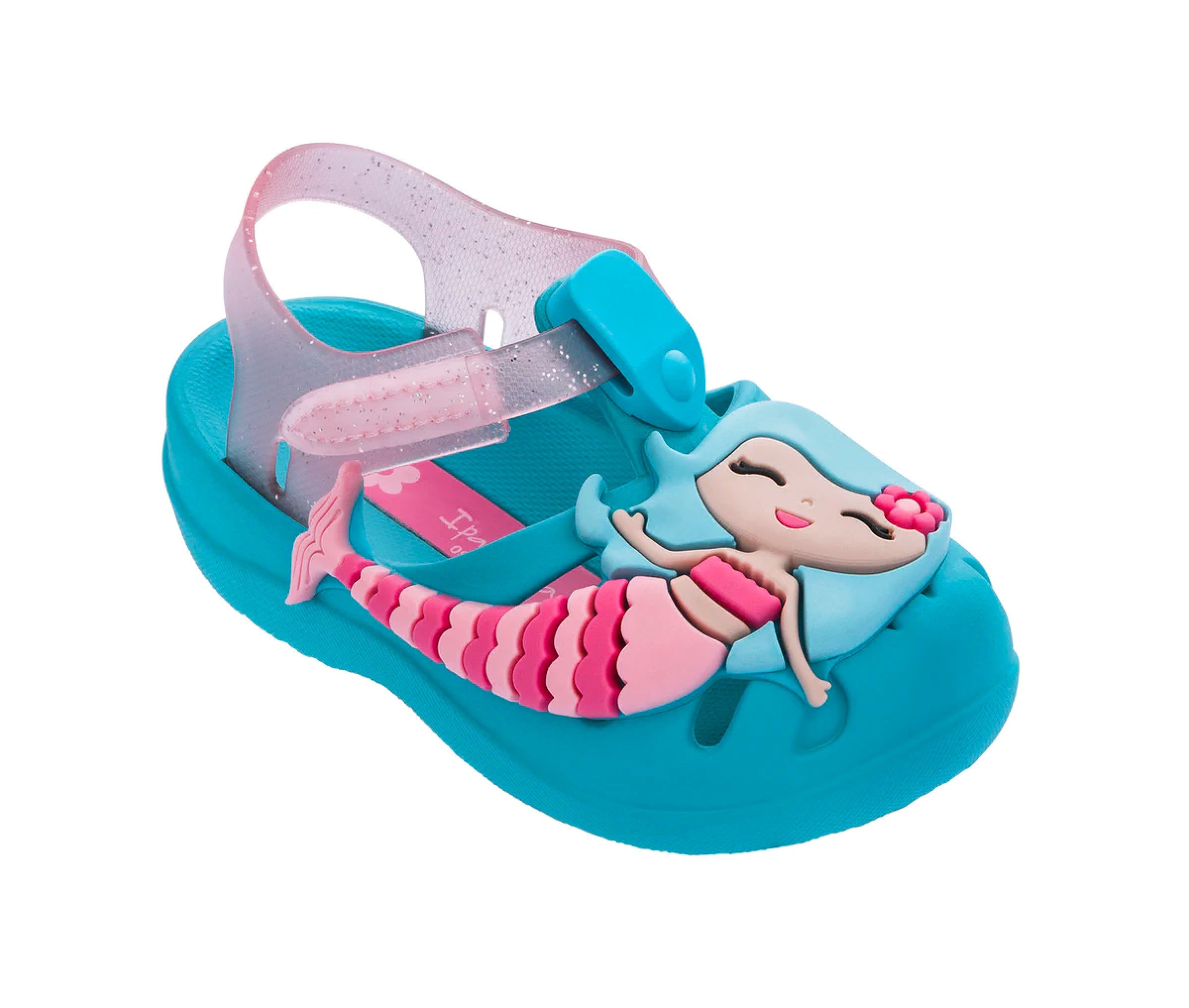 ui zoom Patch Ipanema Girls' Summer VIII Blue Sandal with Mermaid