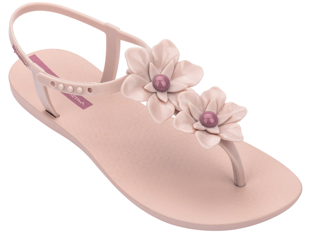 WOMENS SIZE 10 - DAMIAN'S, Pink Flower Sandals (Made in Italy