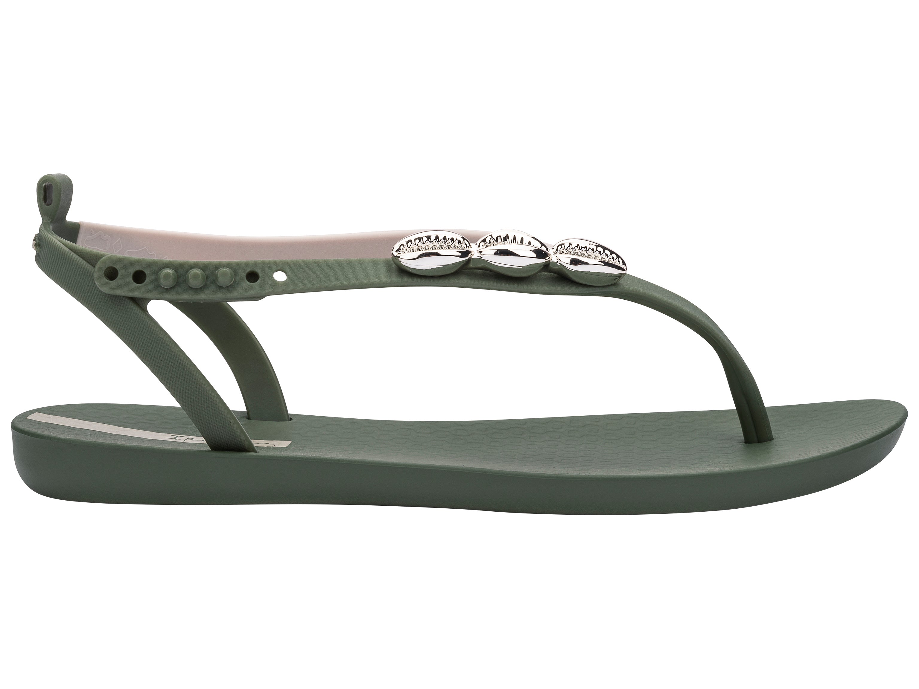 Ipanema silver discount glam flip flops